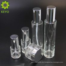 20 ML 30 ML 100 ML 120 ML Shiny aluminium sprayer leere creme grundierung airless pumpe glasflasche für kosmetische set